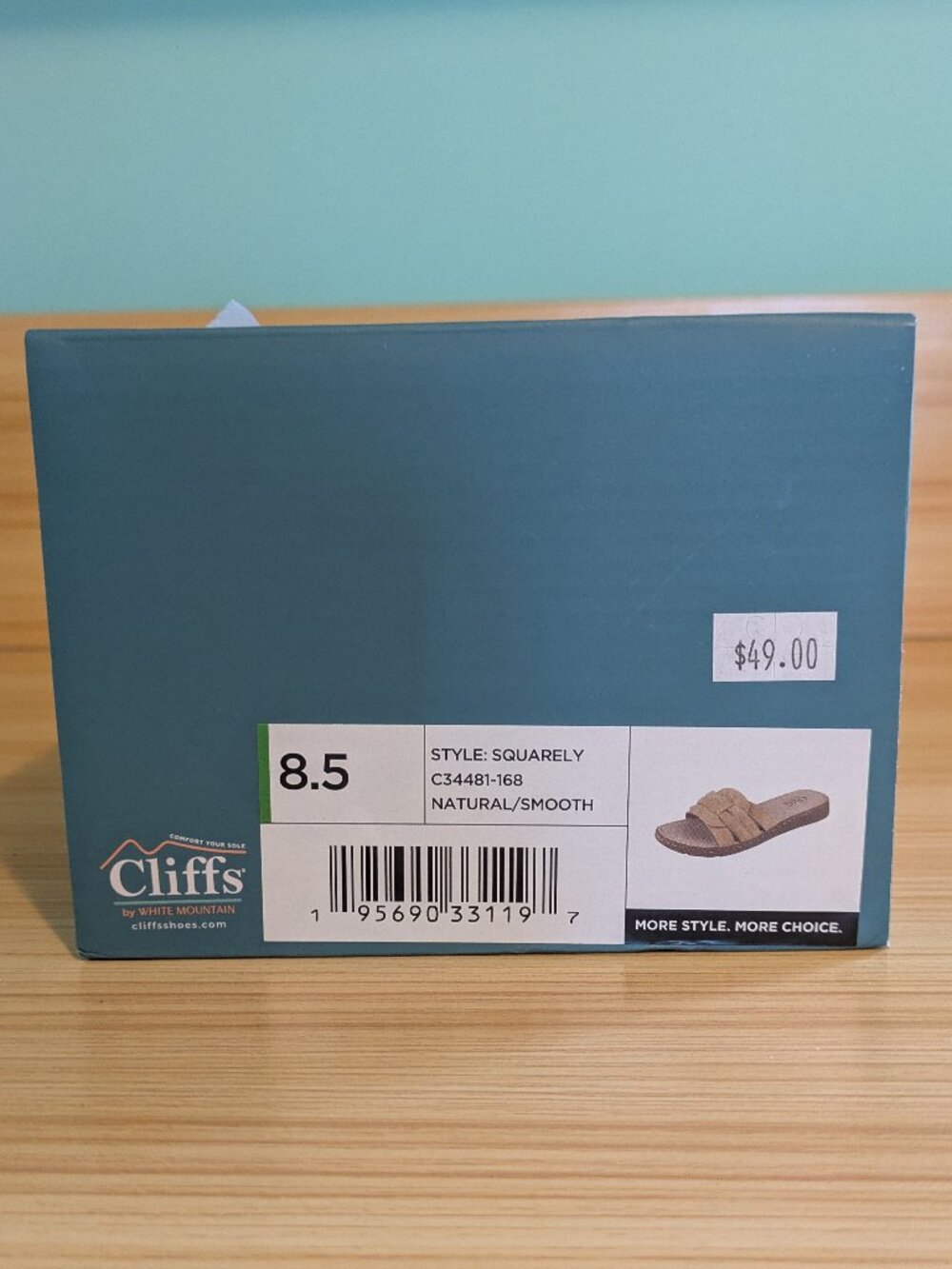 Cliffs by White Mountain Squarely Tan Sandals - Picture 5 of 5